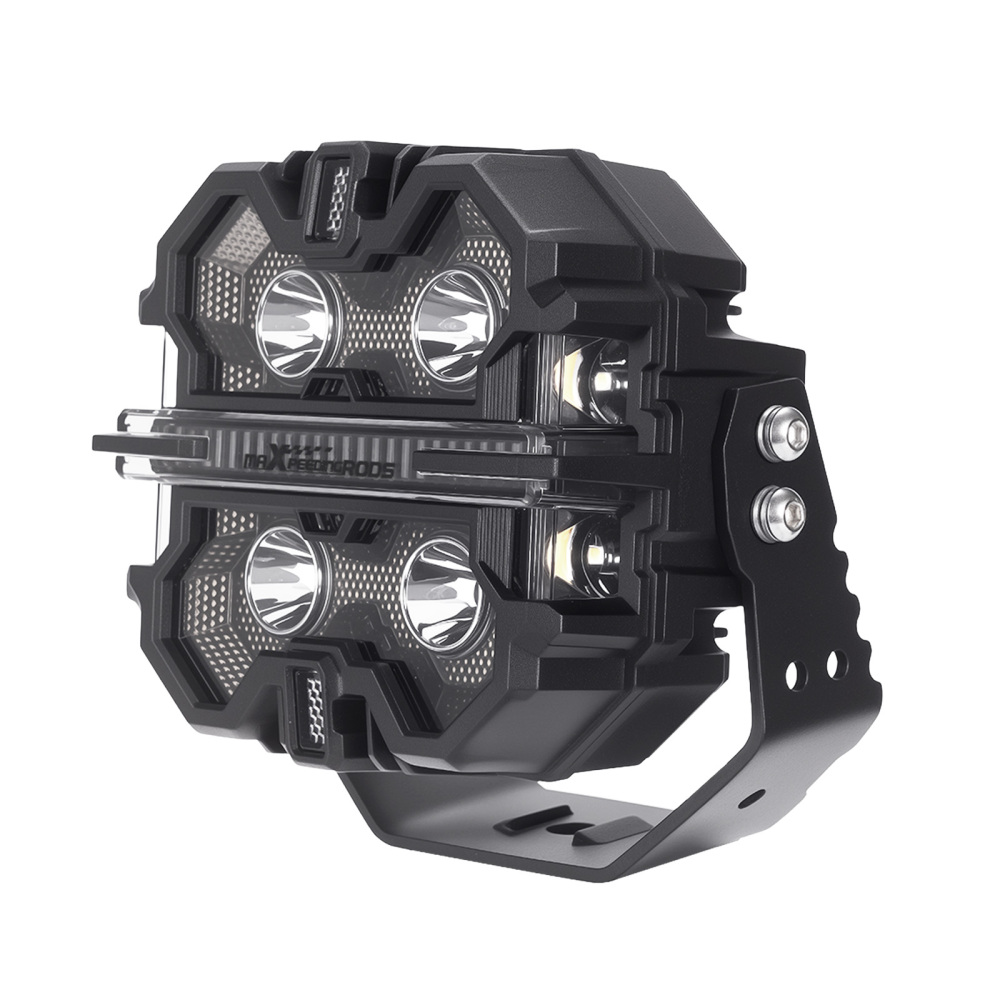5inch LED Cube Lights IP68 Spot Flood Combo RGB DRL Work Lamp For Off Road 12V