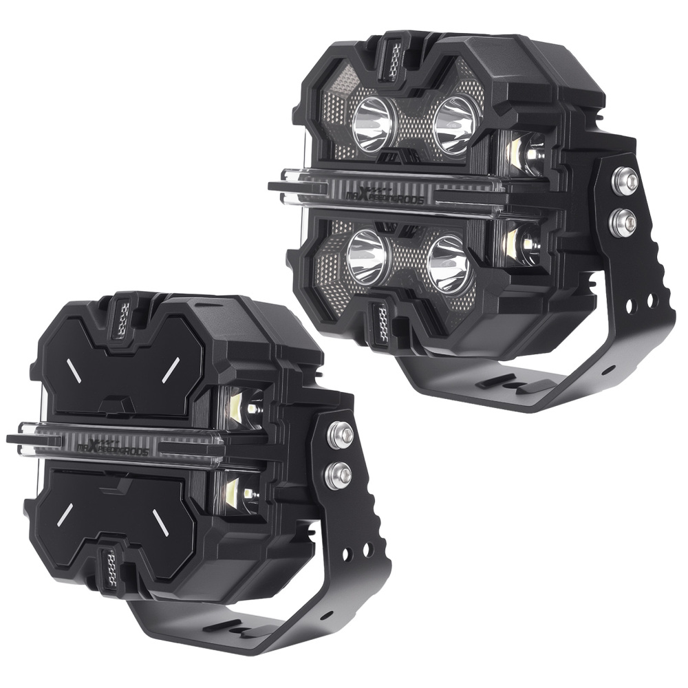 5inch LED Cube Lights IP68 Spot Flood Combo RGB DRL Work Lamp For Off Road 12V