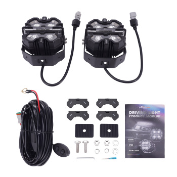 5inch LED Cube Lights IP68 Spot Flood Combo RGB DRL Work Lamp For Off Road 12V