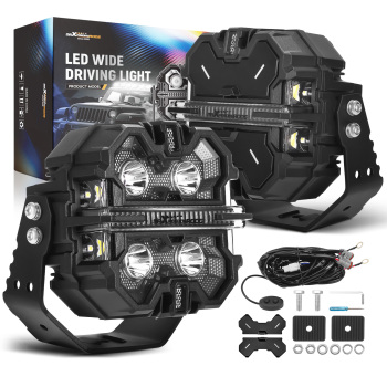 5inch 212W LED Driving Light Pods Spot Beam RGB DRL For ATV UTV 4X4 compatible for White 6000K