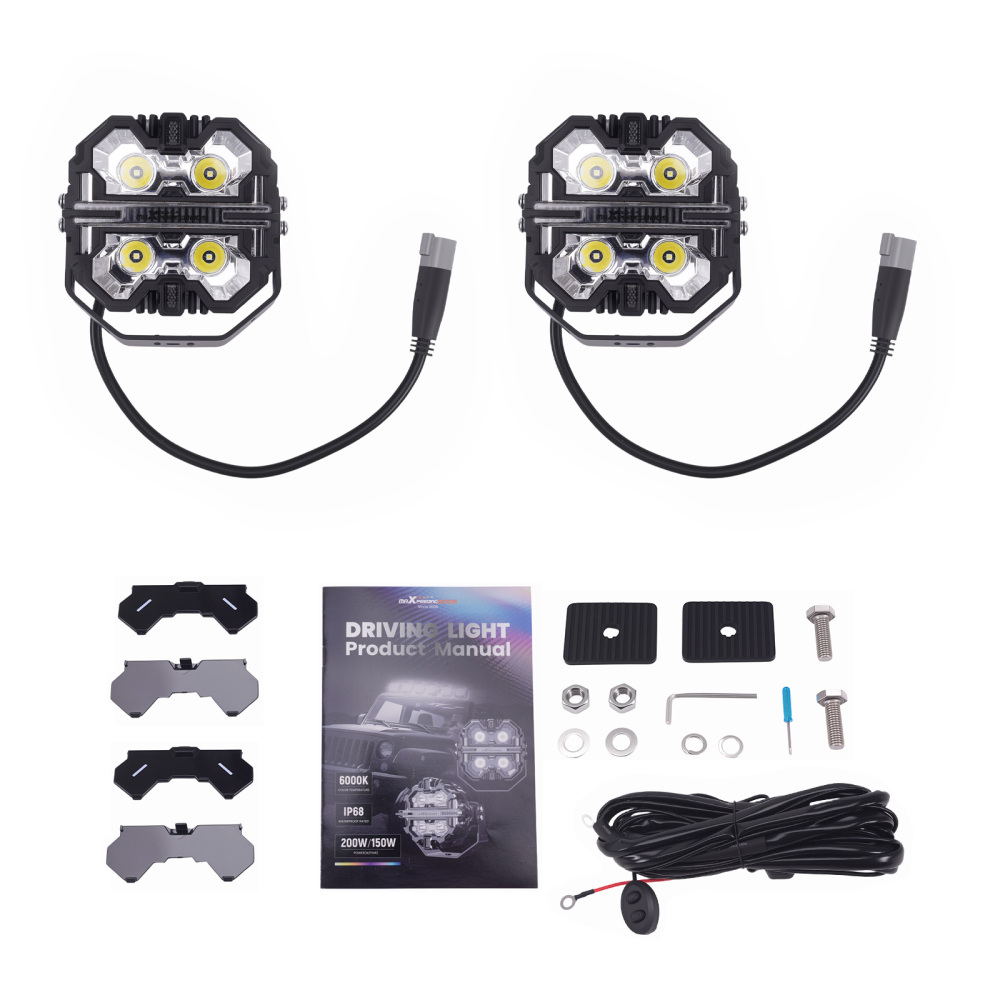 5inch 178W LED Driving Light Pod Spot Beam DRL compatible for White Amber For 4x4 SUV ATV Truck