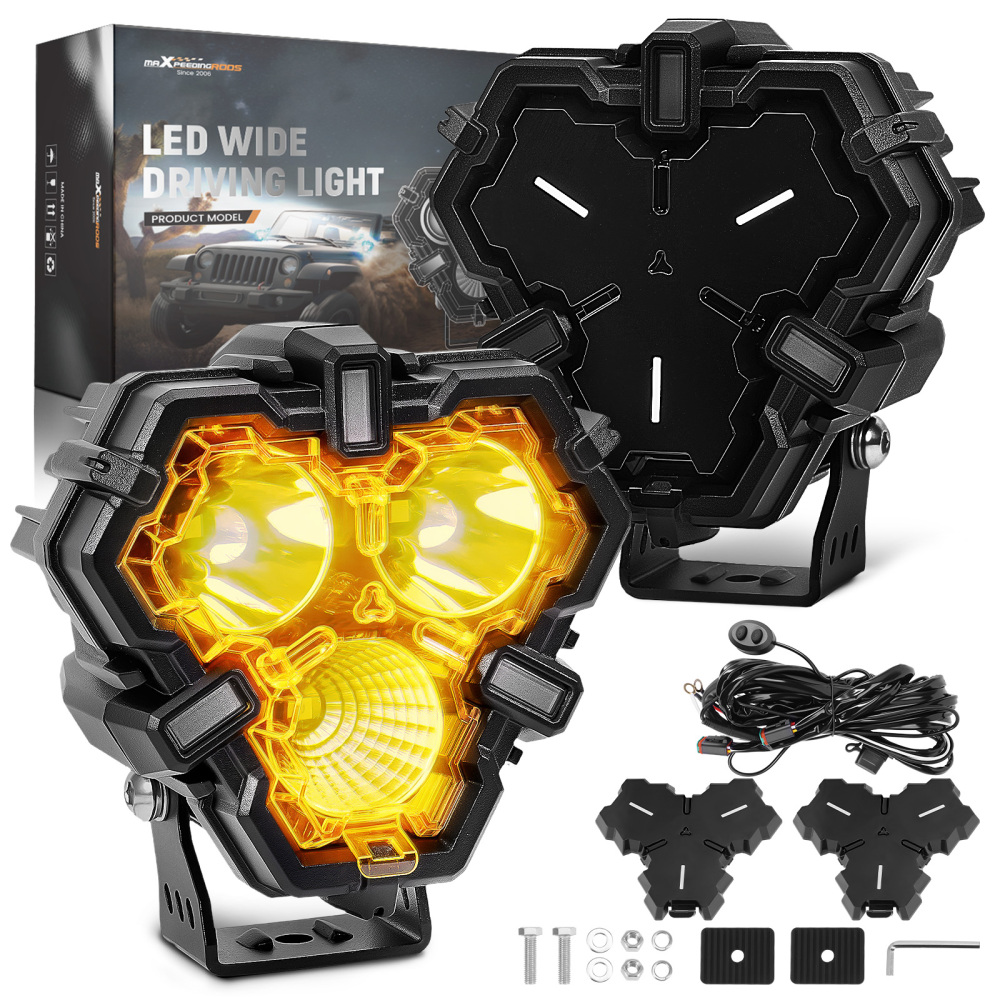 LED Work Light Bar Flood Spot Lights Driving for Offroad Car Truck SUV 4x4 ATV