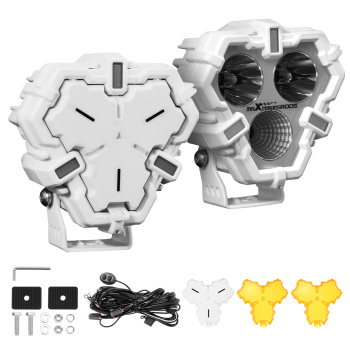 5inch LED Driving Auxiliary Light 120W Spot Flood Combo IP68 White Yellow DRL	