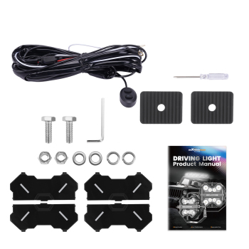 7 Inch LED Pod Lights 270° Beam Pattern Driving Auxiliary Light RGB DRL 33200LM