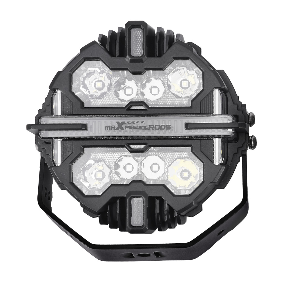 7 Inch LED Pod Lights 270° Beam Pattern Driving Auxiliary Light RGB DRL 33200LM