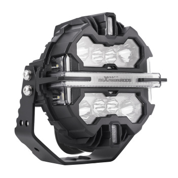 7 Matte Black LED Driving Lights Round Spot BeamSide Shooter RGB DRL Offroad