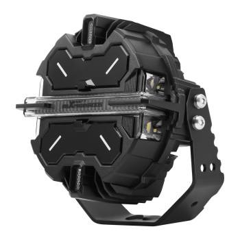 7inch Round Matte Black LED Driving Lights Spot BeamSide Shooter DRL Offroad