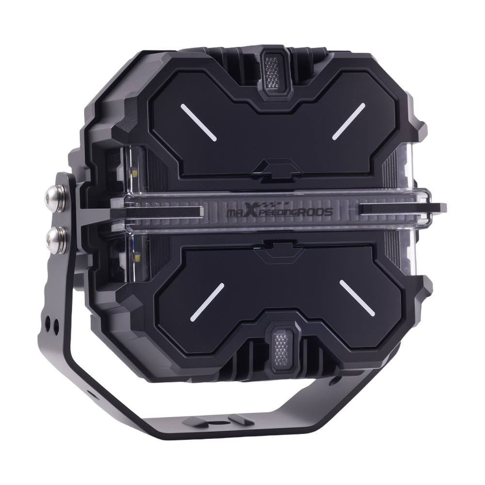 7inch LED Work Light Pods 270° Beam Pattern compatible for White+Amber DRL compatible for Jeep Gladiator