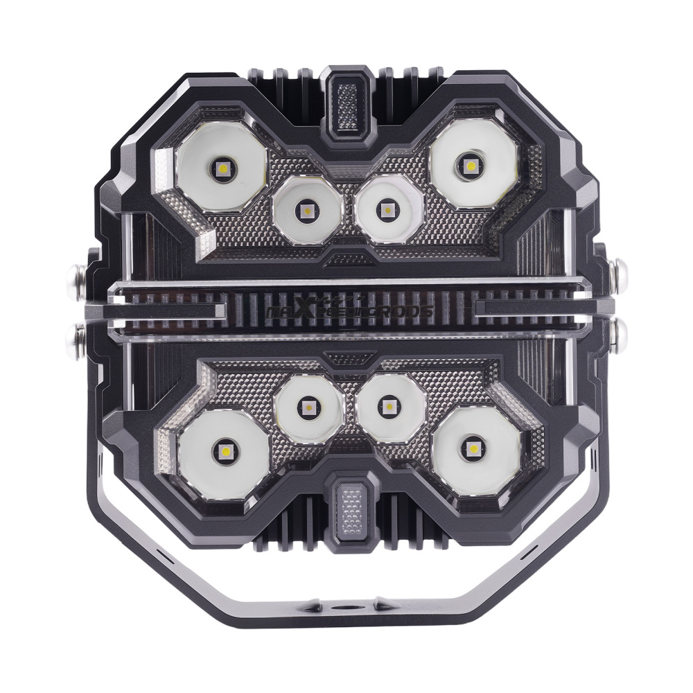 7inch LED Work Light Pods 270° Beam Pattern compatible for White+Amber DRL compatible for Jeep Gladiator