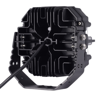 7inch Matte Black LED Driving Lights Spot BeamSide Shooter RGB DRL Offroad