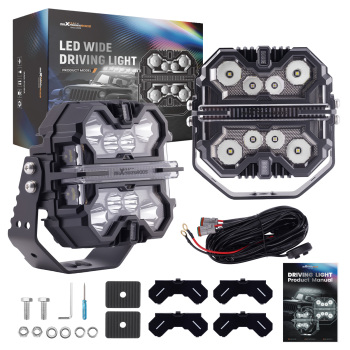 Fari LED Ausiliario 7 332W For Fuoristrada SUV ATV UTE RGB DRL Spot 270° IP68