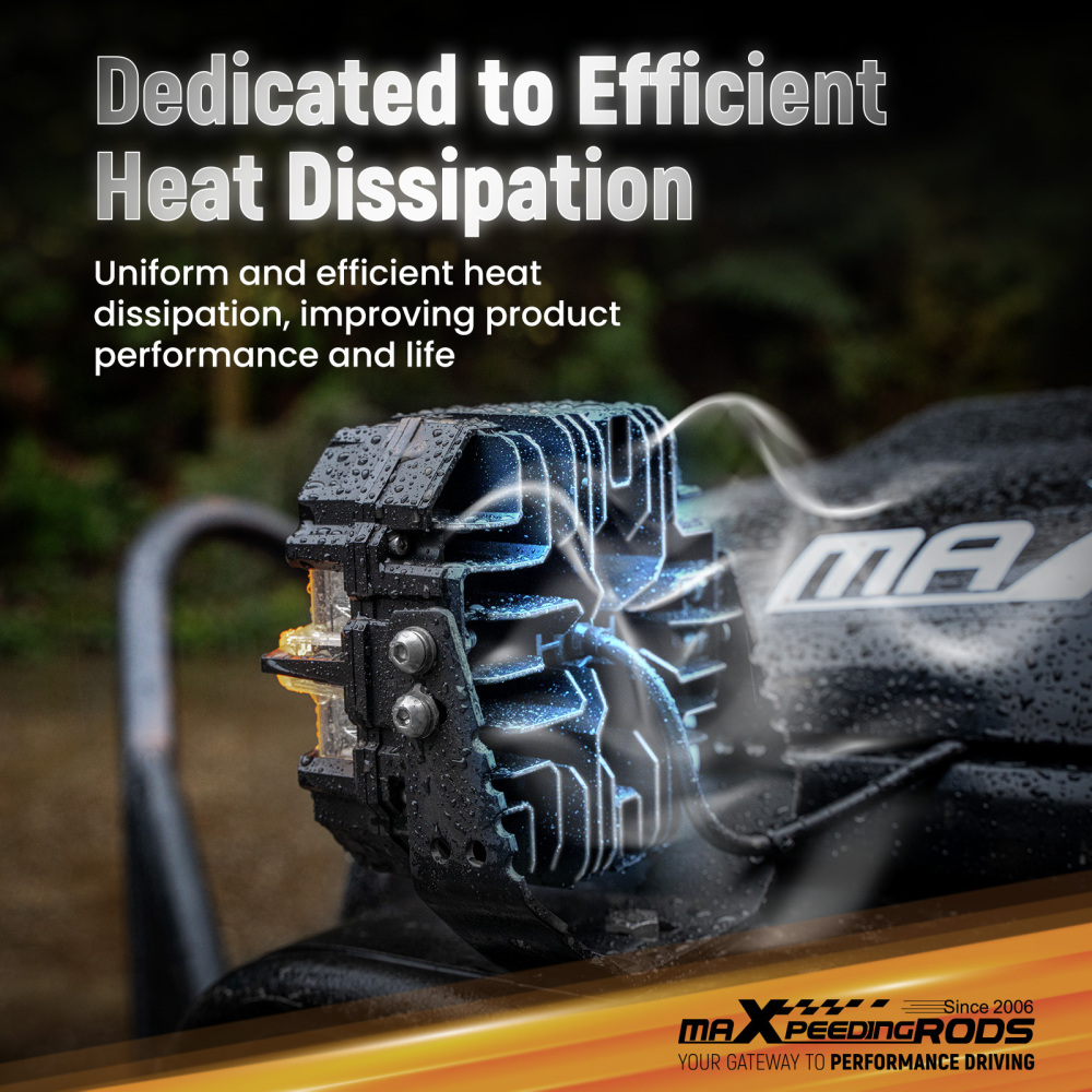 7inch Square Matte Black LED Driving Lights Spot BeamSide Shooter DRL Offroad