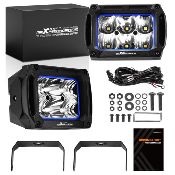 Barra LED 60W 4,4 for Fuoristrada 6000lm Spot Flood Bianco 5700K