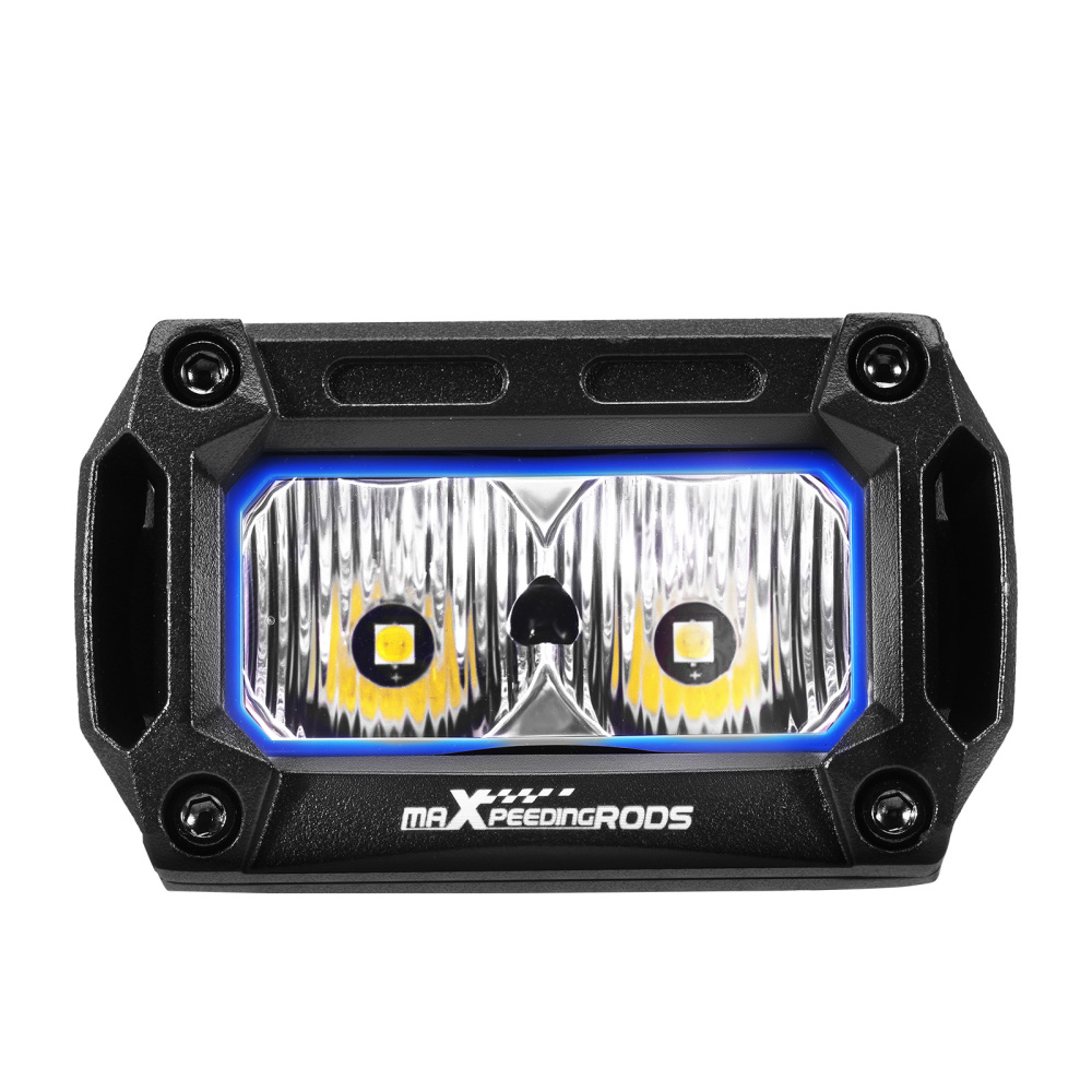 3.3 LED Light Bar Pods Flood Beam compatibile per Jeep ATV UTV 4WD Mining Excavator IP67