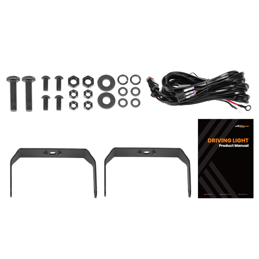 3.3 LED Light Bar Pods Flood Beam compatibile per Jeep ATV UTV 4WD Mining Excavator IP67