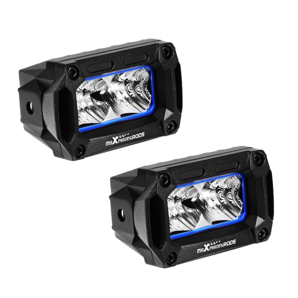 3.3 LED Light Bar Pods Flood Beam compatibile per Jeep ATV UTV 4WD Mining Excavator IP67