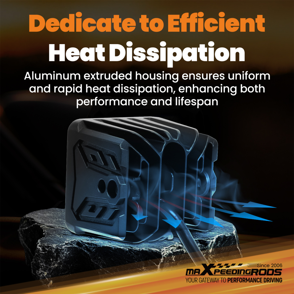 120W LED Auxiliary Driving Light 12000lm Spot Beam Universal 3.3inch Pod Lamp