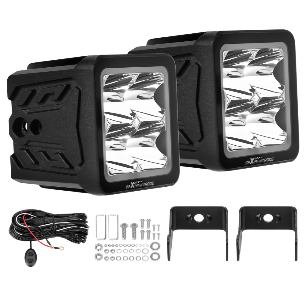 120W LED Auxiliary Driving Light 12000lm Spot Beam Universal 3.3inch Pod Lamp