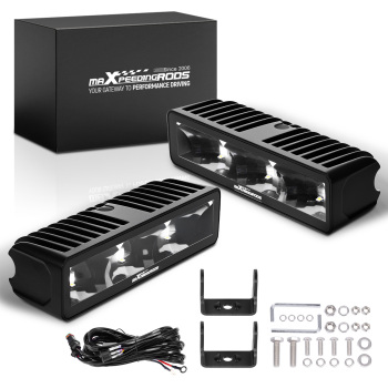 60W Rectangular LED Light Bar 6000LM Spot Beam Off-Road Driving Lights IP67