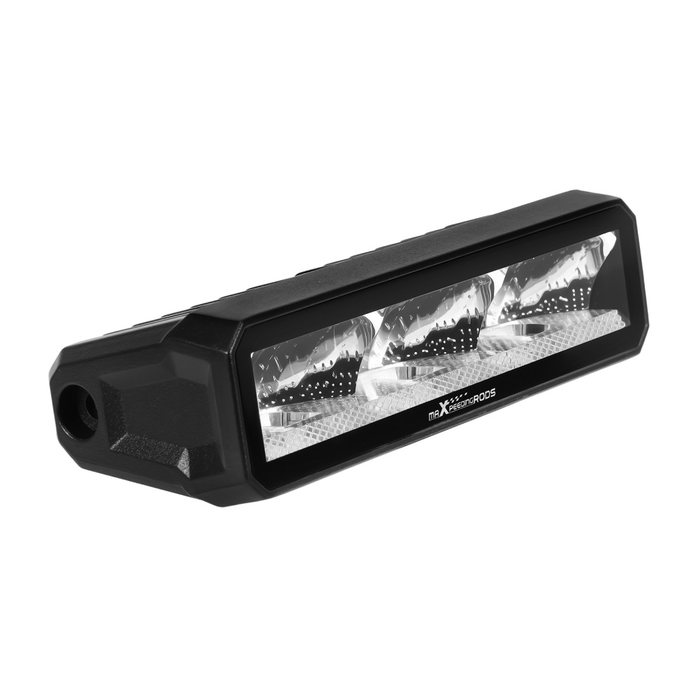 60W 6inch LED Light Bar Rectangular Spot Beam Off-Road Driving 6000LM 5700K