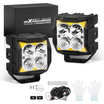 2x 4inch 110W LED Auxiliary Driving Light Spot Flood Combo 11040LM for 4WD UTE