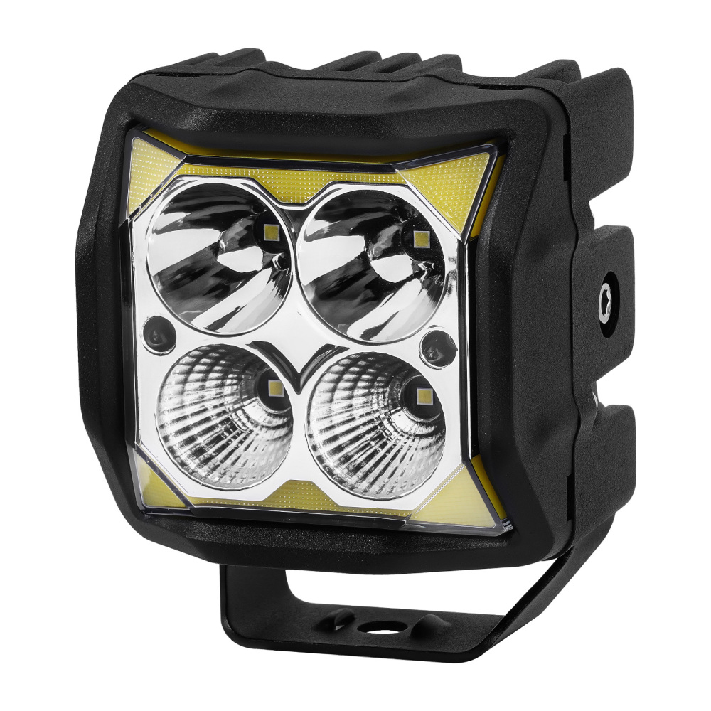 Faro Ausiliario 110W LED 4 for Offroad SUV Fuoristrada Bianco Ambra IP68