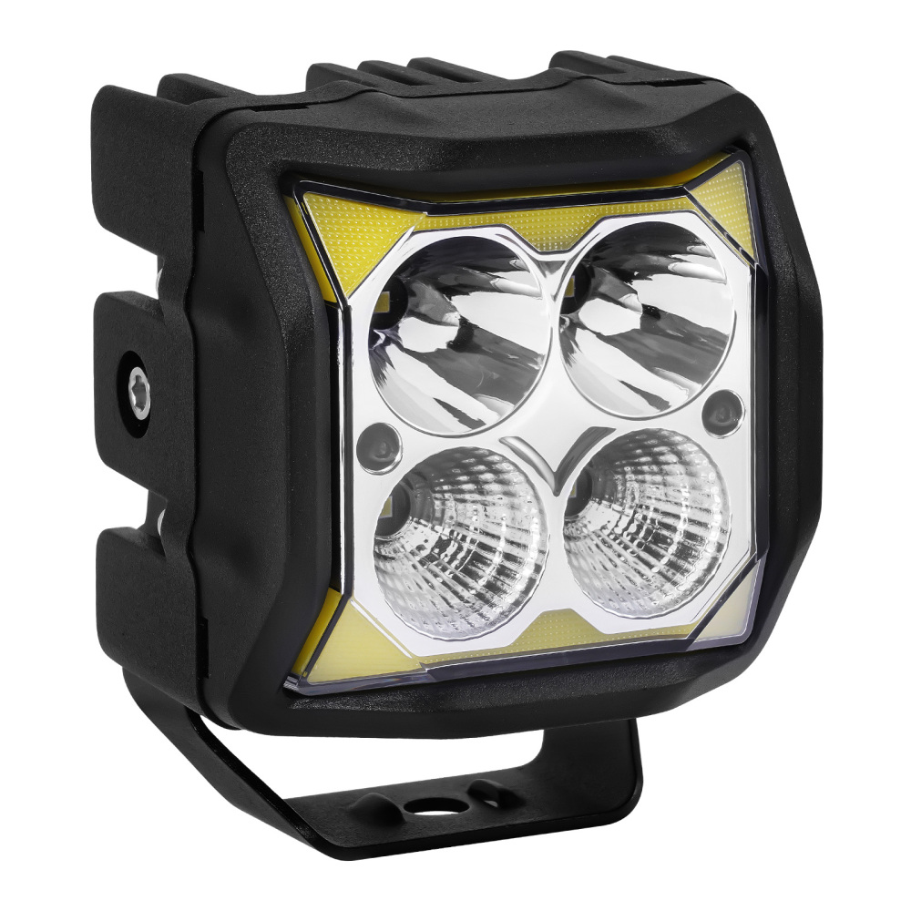 Faro Ausiliario 110W LED 4 for Offroad SUV Fuoristrada Bianco Ambra IP68
