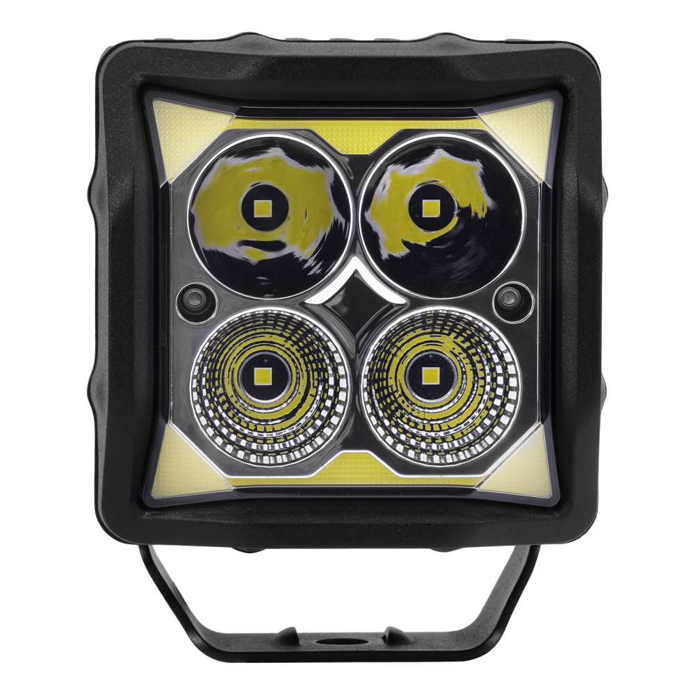 Faro Ausiliario 110W LED 4 for Offroad SUV Fuoristrada Bianco Ambra IP68