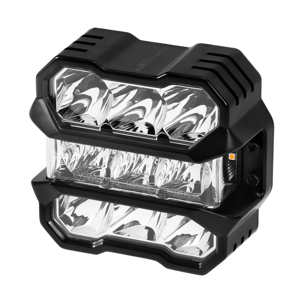 Coppia Fari LED 4.5 Pollici 80W 8000LM Bianco Ambra DRL Offroad Universale