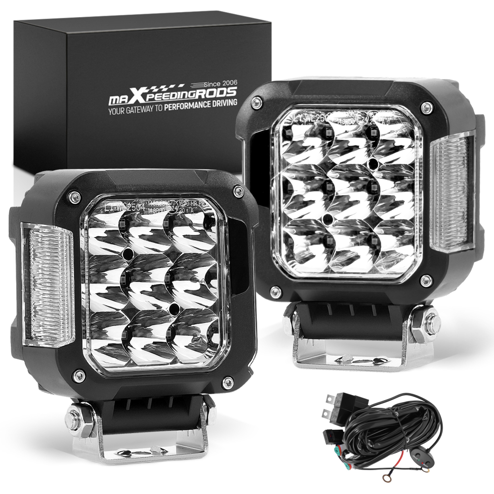 4inch 90W LED Driving Auxiliary Light Spot Beam Universal Off-Road 9000lm IP67