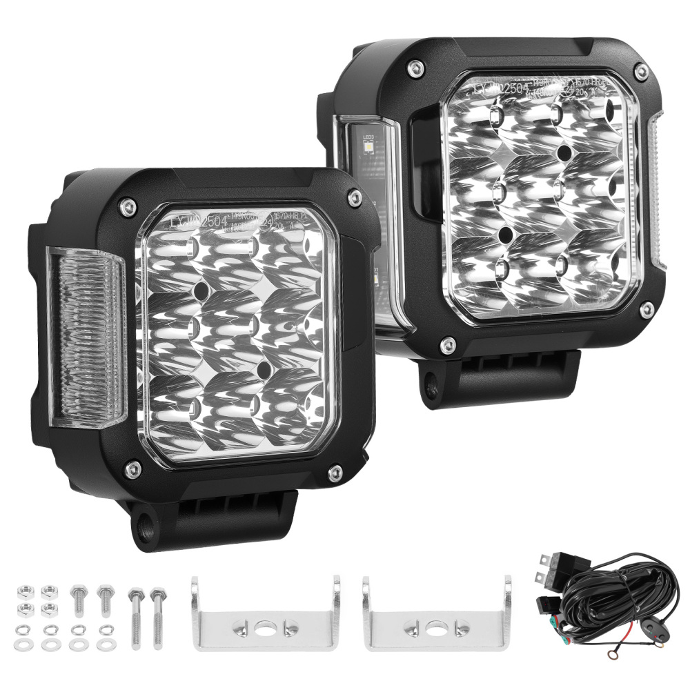 4inch 90W LED Driving Auxiliary Light Spot Beam Universal Off-Road 9000lm IP67