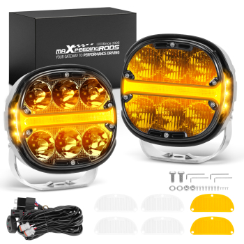 5inch LED Work Light Bar Flood Spot Pods Offroad Fog Driving ATV Truck