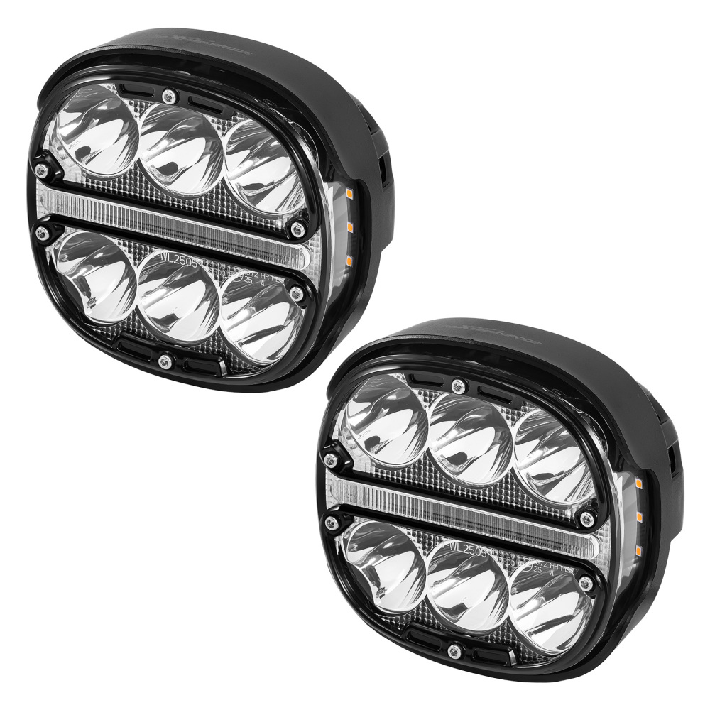 Pair 5Driving Auxiliary Light Universal LED Work Light Bar for Offroad 4WD