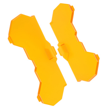 4Pcs 7inch Round LED Light Cover For Maxpeedingrods Driving Light Pods Amber