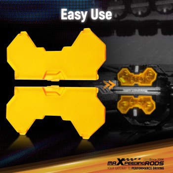 Maxpeedingrods 5 Inch Off-Road Light Cover for square Auxiliary Driving LED Light Pods