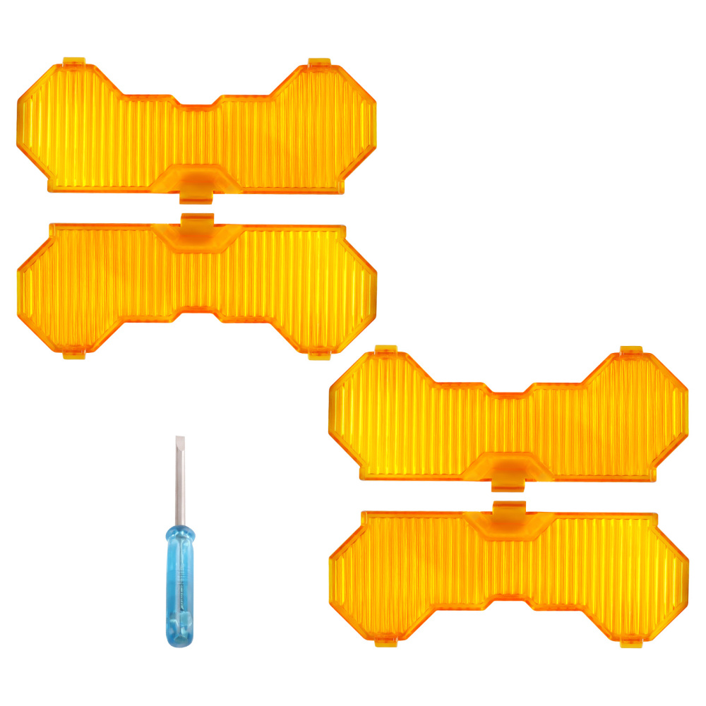 7inch Round Amber Floodlight Cover For maXpeedingrods LED Driving Lights Stripe