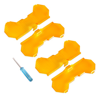 7inch Round Amber Floodlight Cover For maXpeedingrods LED Driving Lights Stripe