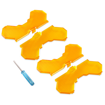 7inch Square LED Light Cover For Maxpeedingrods Driving Light Pods Amber Stripe