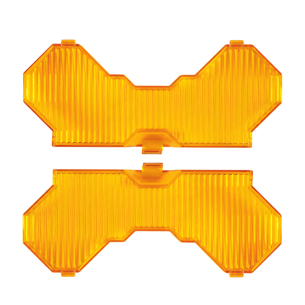 7inch Square LED Light Cover For Maxpeedingrods Driving Light Pods Amber Stripe