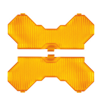 7inch Square LED Light Cover For Maxpeedingrods Driving Light Pods Amber Stripe