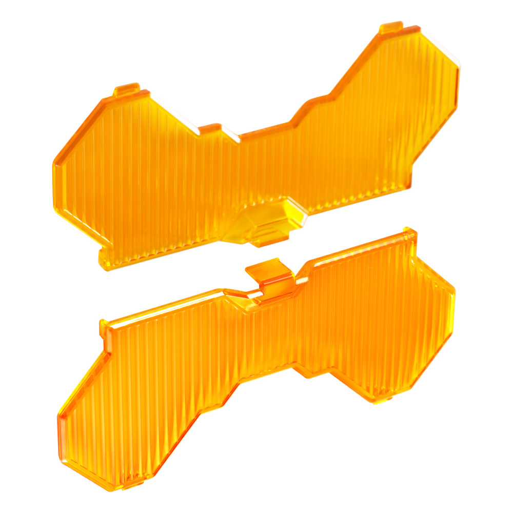 7inch Square LED Light Cover For Maxpeedingrods Driving Light Pods Amber Stripe