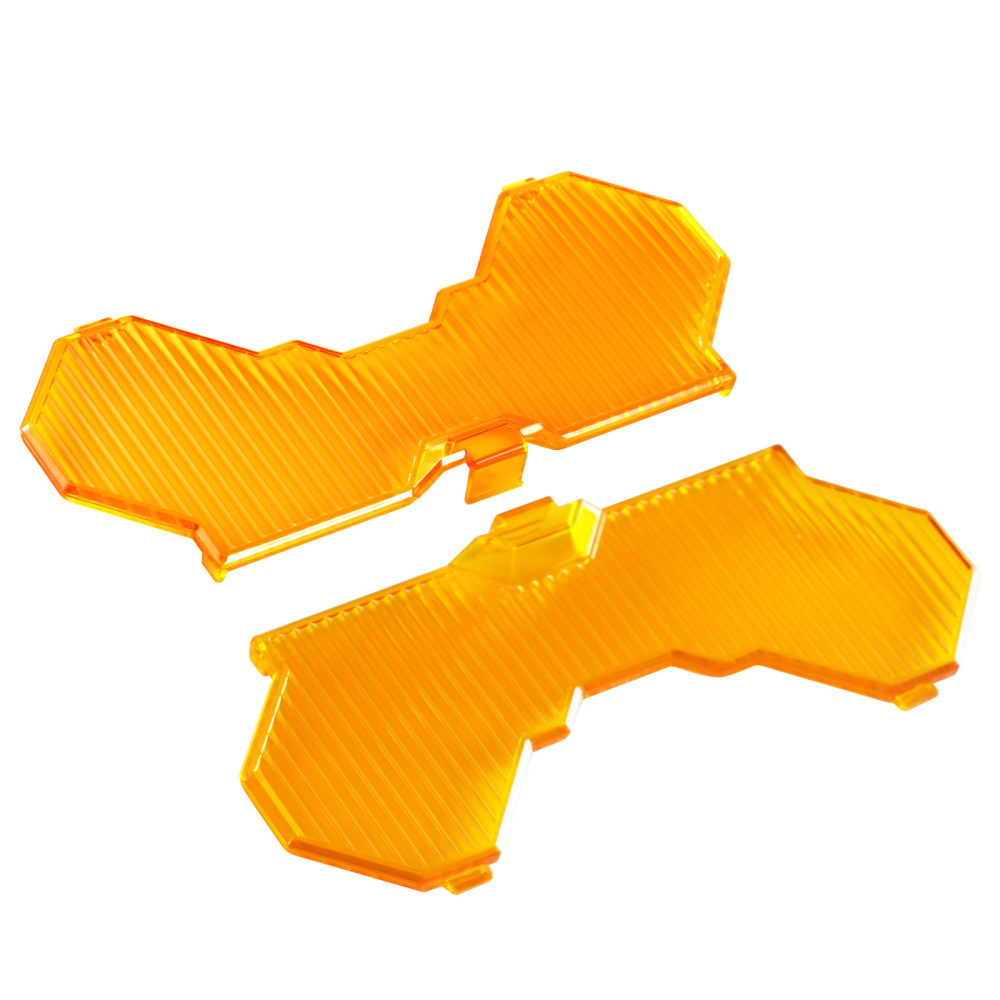 7inch Square LED Light Cover For Maxpeedingrods Driving Light Pods Amber Stripe