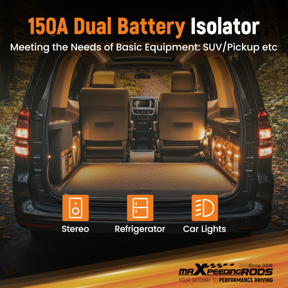 Aluminum Alloy Dual battery isolator kit For all car types