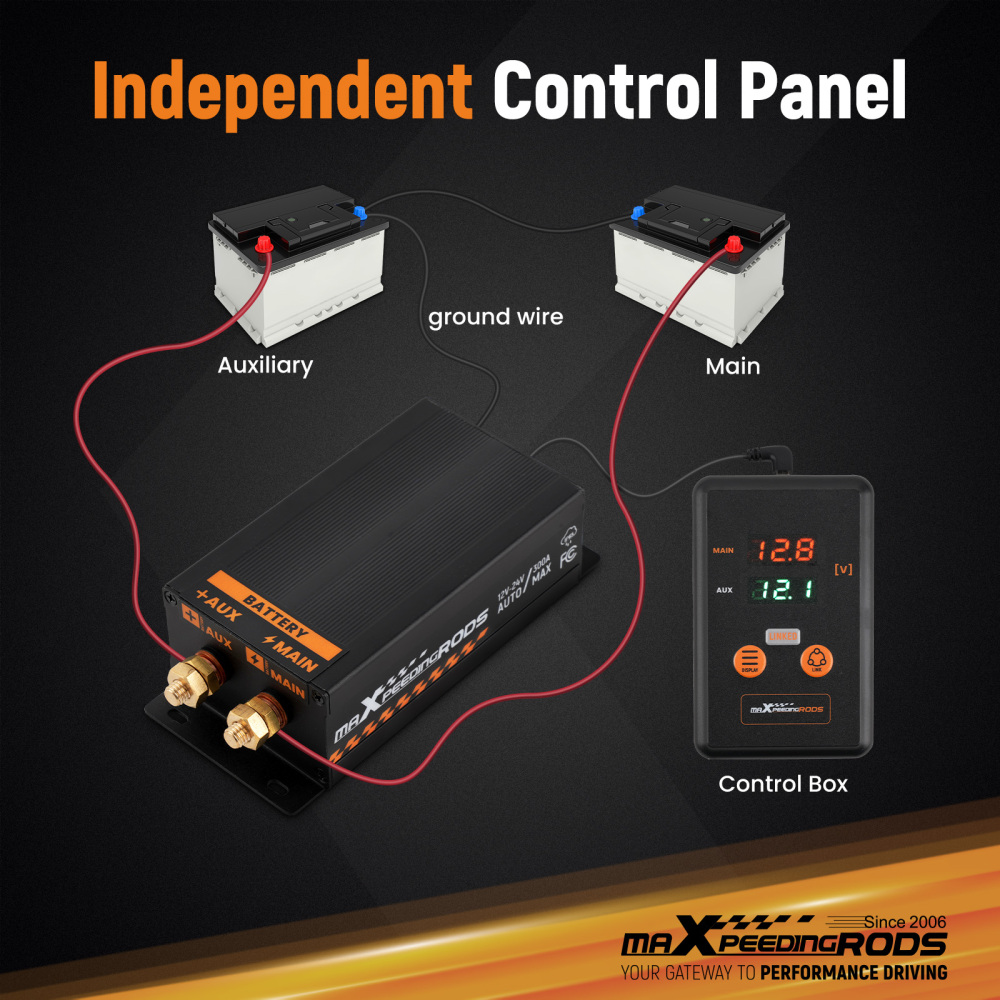 5-28V Operating voltage Dual battery isolator kit For all car types