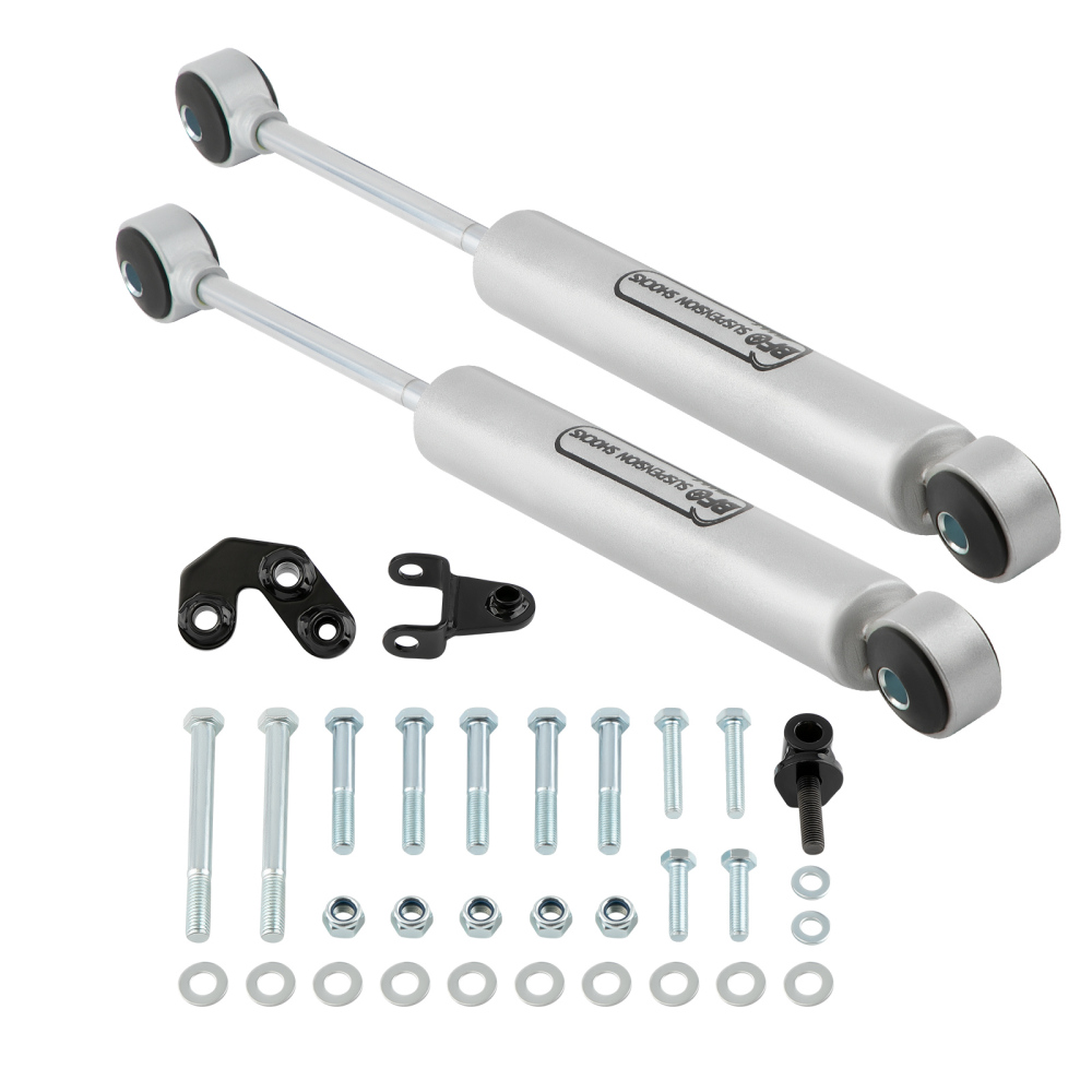 Dual Steering Stabilizer Kit compatible pour Jeep Wrangler TJ/LJ compatible pour Cherokee XJ Comanchee MJ