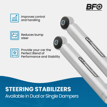 Dual Steering Stabilizer Kit compatible pour Jeep Wrangler TJ/LJ compatible pour Cherokee XJ Comanchee MJ