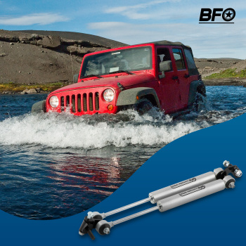 Dual Steering Stabilizer Kit compatible pour Jeep Wrangler TJ/LJ compatible pour Cherokee XJ Comanchee MJ
