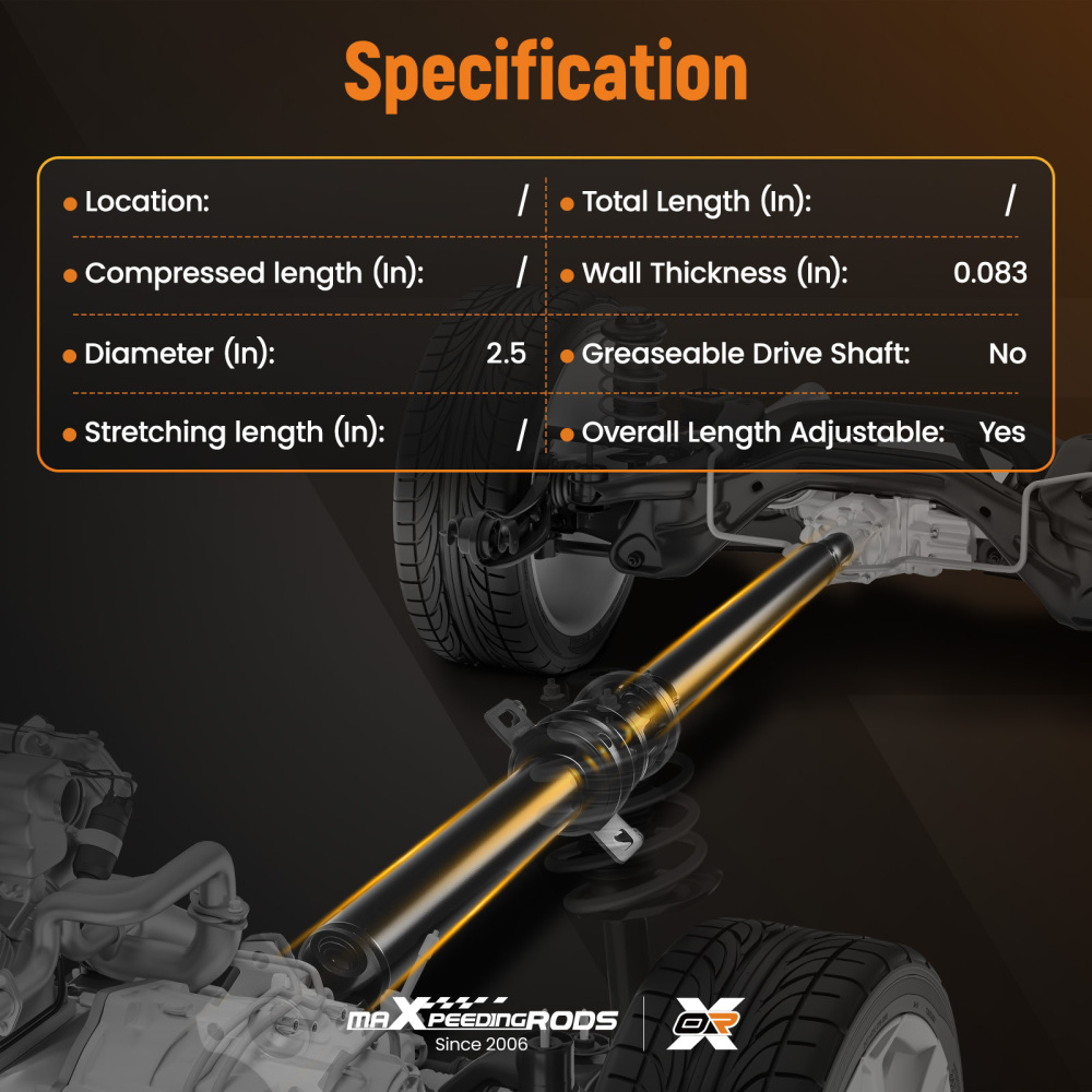 Driveshaft Prop Shaft Assembly Rear compatible for Toyota Tundra 4.7L 4WD Pickup 2000-2004