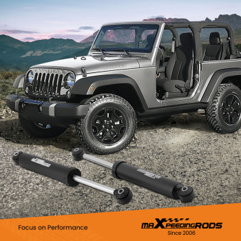 maXpeedingrods Dual Steering Stabilizers Kit for Wrangler TJ Cherokee XJ 84-06