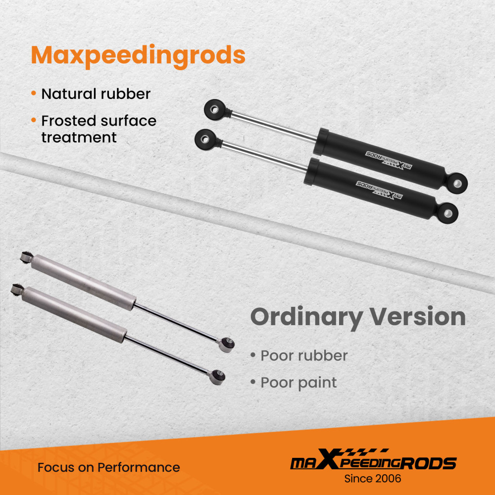 maXpeedingrods Dual Steering Stabilizers Kit for Wrangler TJ Cherokee XJ 84-06